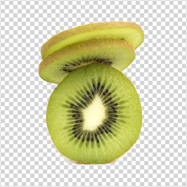 Sliced Kiwi Fruit PNG Transparent Background