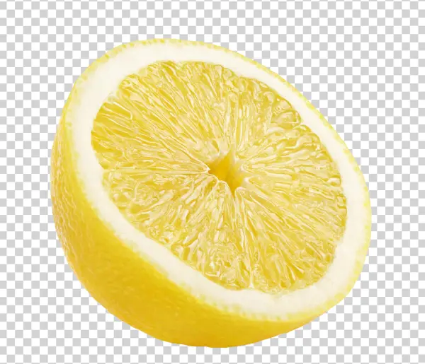 Half Lemon Slice PNG Transparent Background