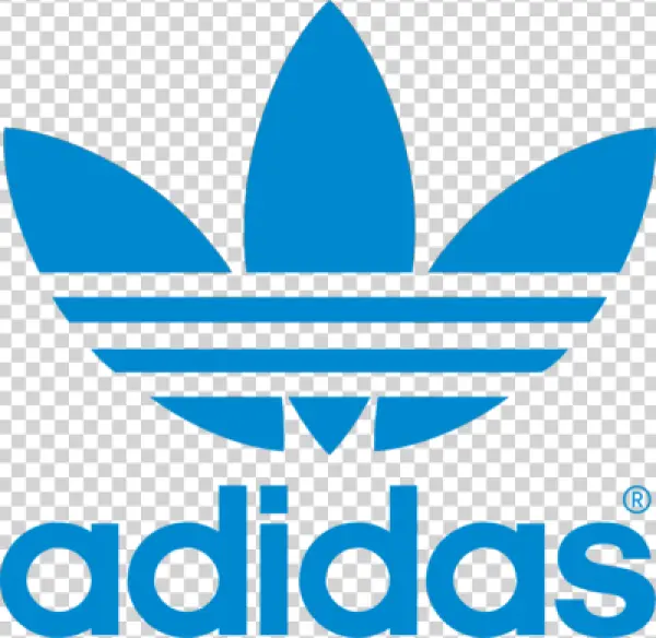 Blue Adidas Trefoil Logo Transparent Background