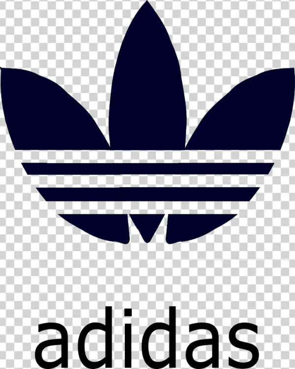 Dark Blue Adidas Trefoil Logo PNG Transparent