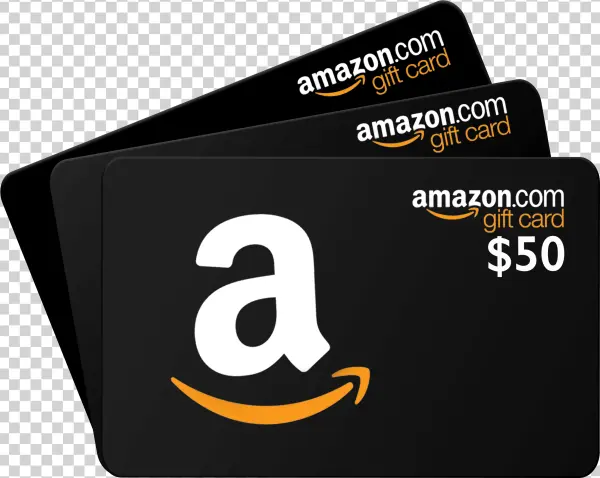 Amazon Gift Cards Stack PNG Transparent