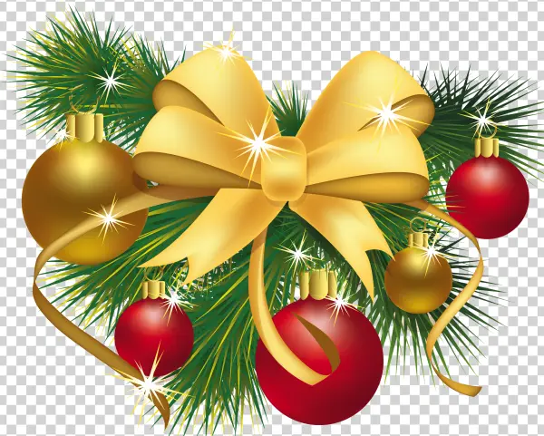 Festive Christmas Garland PNG Transparent Background