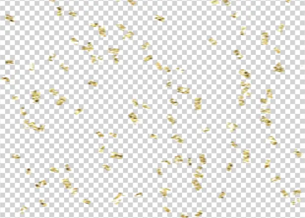 Falling Golden Confetti Transparent PNG