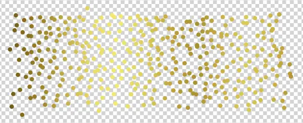 Golden Confetti Scatter Transparent PNG