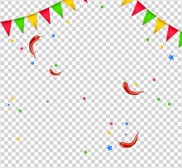 Fiesta Party Celebration Elements PNG Transparent