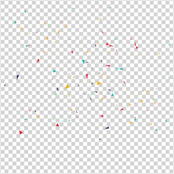 Colorful Triangle Confetti PNG Transparent