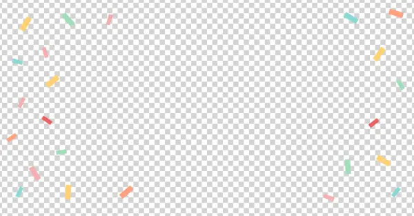 Colorful Pastel Confetti Border PNG