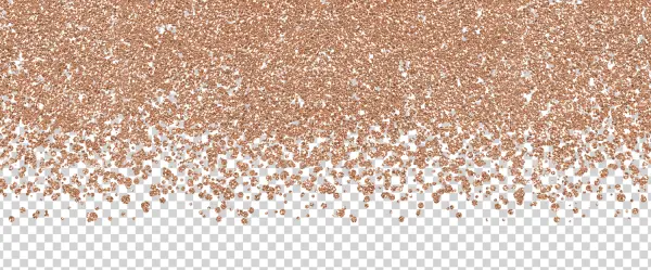 Falling Rose Gold Glitter PNG Transparent Background