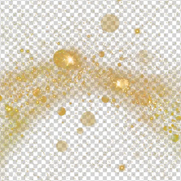 Golden Sparkle Glitter Bokeh Overlay PNG