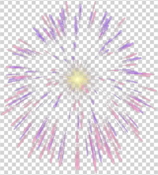 Purple Pink Fireworks Explosion PNG Transparent Background
