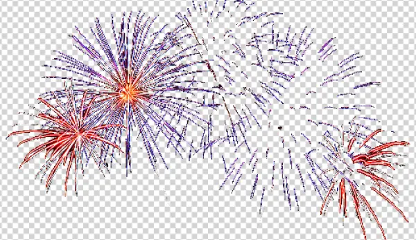 Colorful Fireworks Explosion PNG Transparent Background