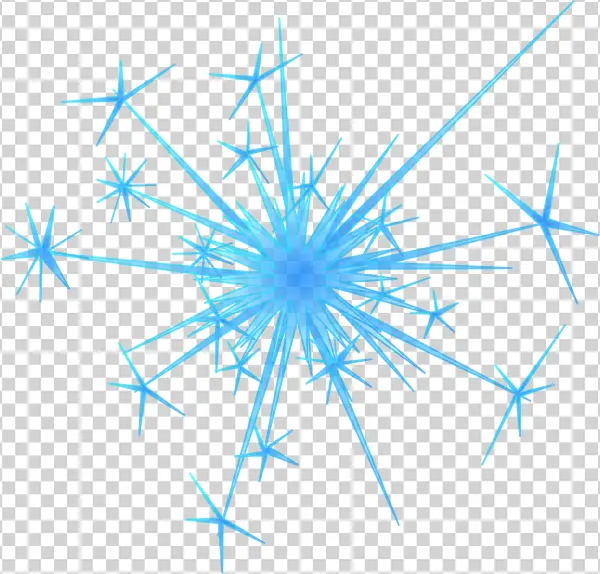 Blue Light Burst PNG Transparent