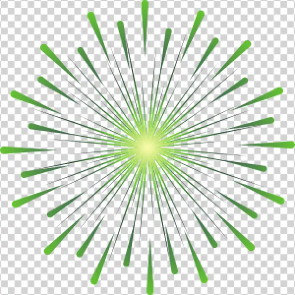 Green Light Burst PNG Transparent Background