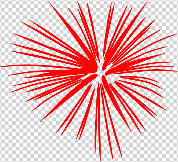 Red Explosion Burst PNG Transparent Background