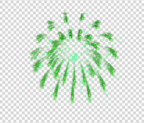 Green Firework Explosion PNG Transparent Background