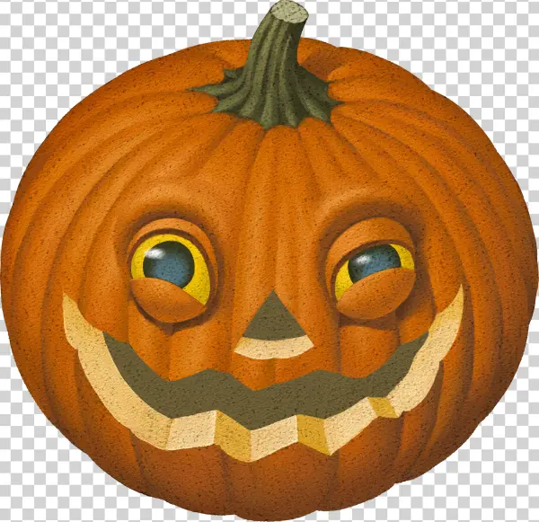 Funny Jack-o'-Lantern PNG Transparent Background