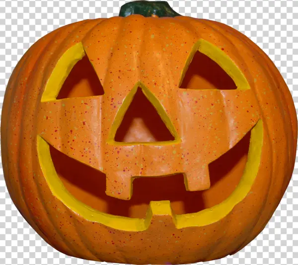 Halloween Jack-O'-Lantern Pumpkin PNG Transparent Background