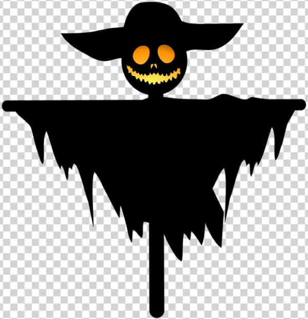 Glowing Jack O Lantern Face PNG