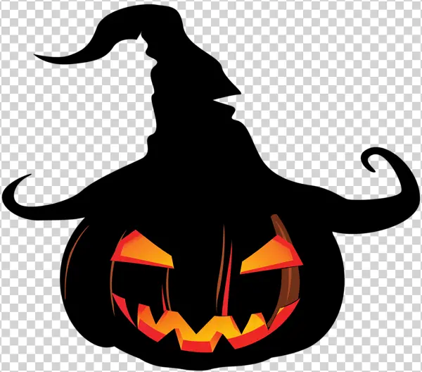Spooky Glowing Jack-o'-Lantern PNG Transparent Background