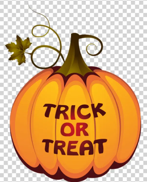 Trick or Treat Halloween Pumpkin PNG
