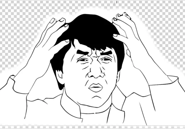 Jackie Chan Disgusted Meme PNG Transparent