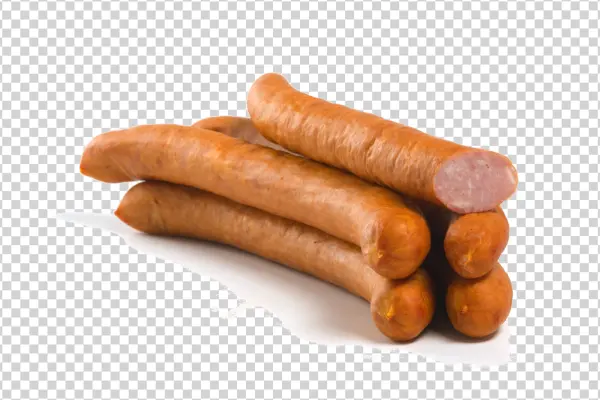 Smoked Sausages Stack PNG Transparent Background