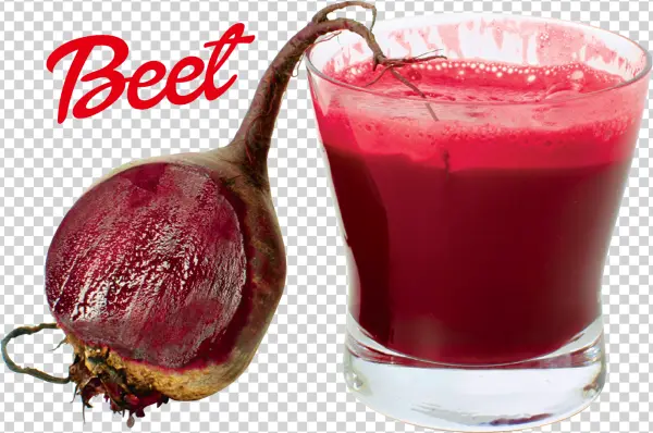 Fresh Beet and Beet Juice PNG Transparent Background