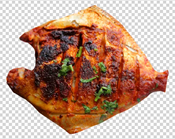 Spicy Grilled Fish PNG Transparent Background