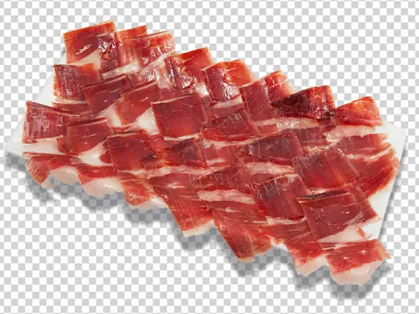 Jamón Serrano Slices PNG Transparent Background