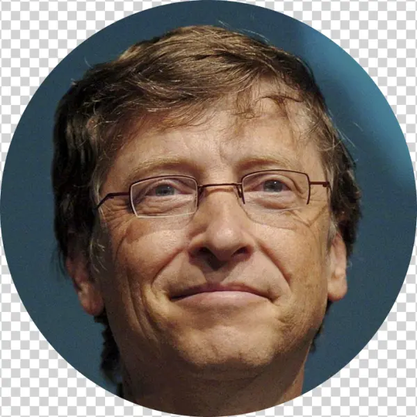 Bill Gates Smiling Headshot PNG