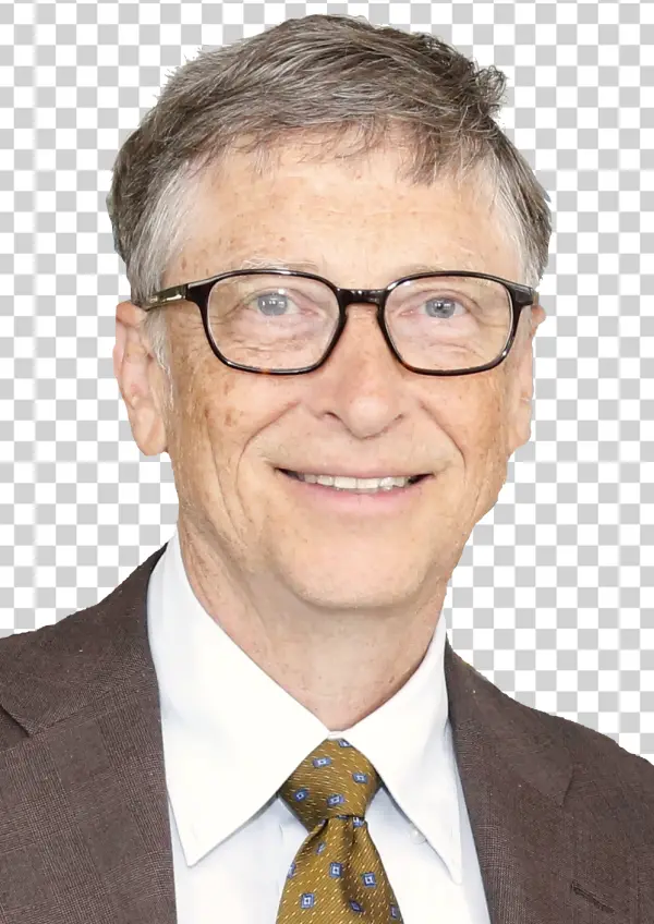 Bill Gates Smiling PNG Transparent Background