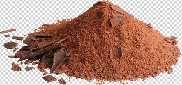 Cocoa Powder and Chocolate Shavings PNG Transparent