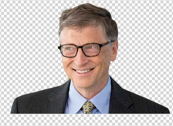 Bill Gates Smiling PNG Transparent Background