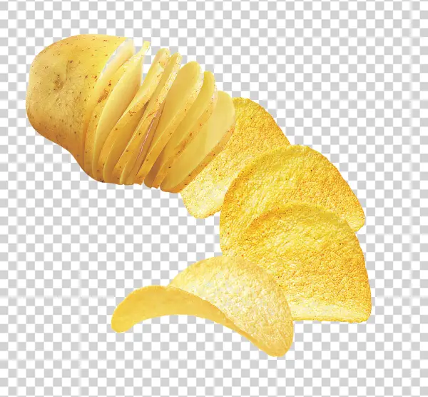 Potato to Potato Chips Transformation PNG