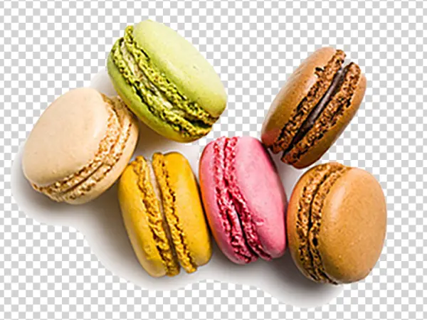 Assorted Colorful Macarons PNG Transparent Background
