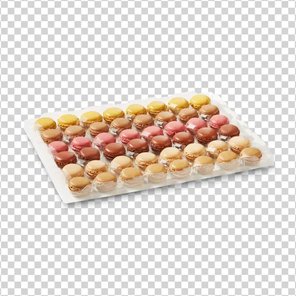 Assorted Macarons Box PNG Transparent Background