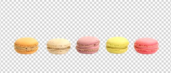 Assorted Colorful Macarons PNG Transparent Background