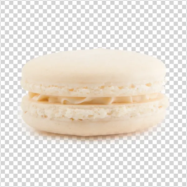 White Macaron PNG Transparent Background