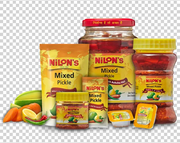 Nilon's Mixed Pickle Products PNG Transparent Background