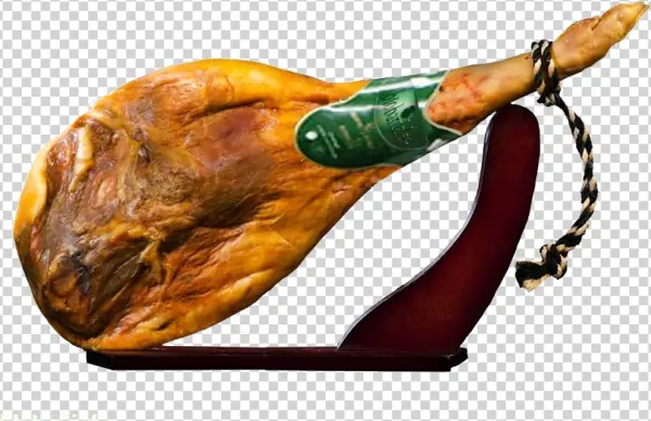 Jamon Serrano Leg on Stand PNG Transparent Background