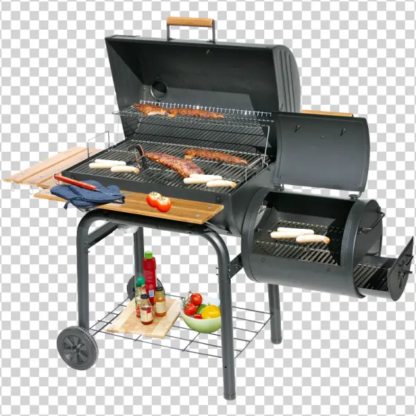 Outdoor Charcoal BBQ Smoker Grill PNG