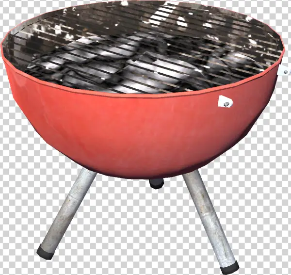 Red Charcoal Barbecue Grill PNG Transparent