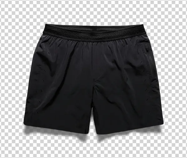 Black Athletic Shorts PNG Transparent Background