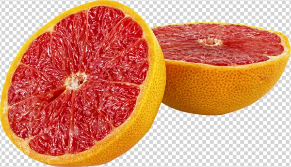 Red Grapefruit Halves PNG Transparent Background