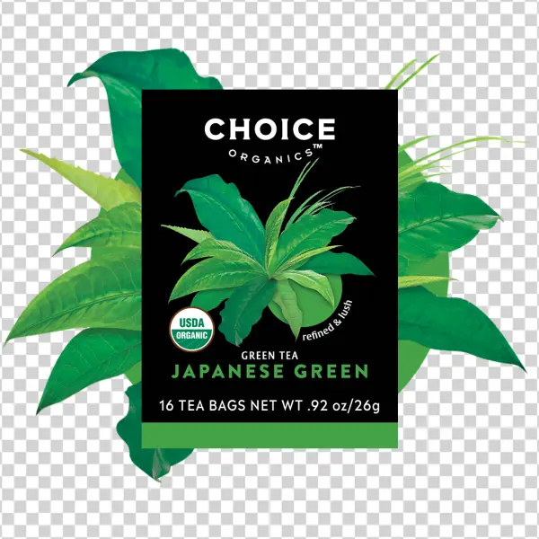 Choice Organics Japanese Green Tea Box PNG