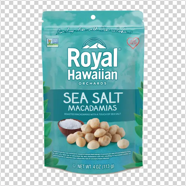Royal Hawaiian Macadamia Nuts Bag PNG Transparent