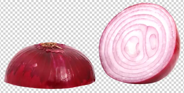 Red Onion Halves Transparent PNG