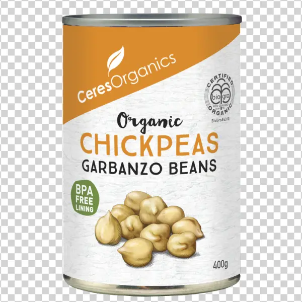 Ceres Organics Organic Chickpeas Can PNG
