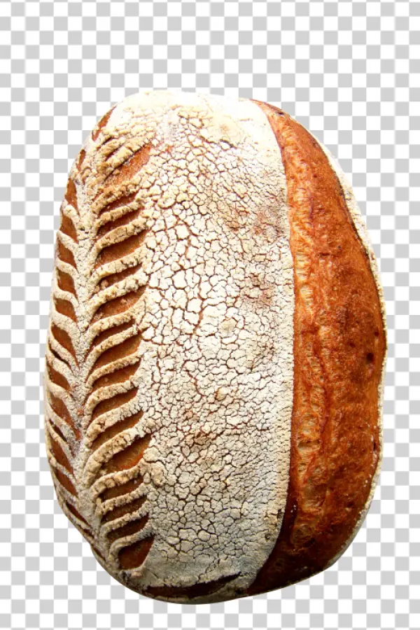 Artisan Sourdough Bread Loaf PNG Transparent