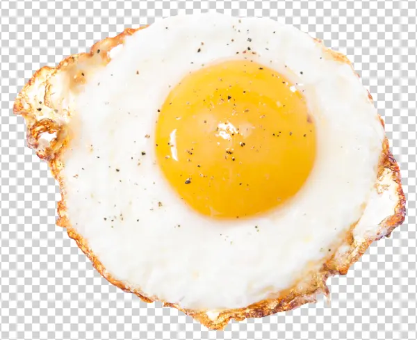 Fried Egg with Pepper PNG Transparent